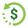 投資回収を確認する返金アイコン