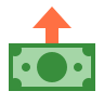 料金改善を示す資金循環アイコン