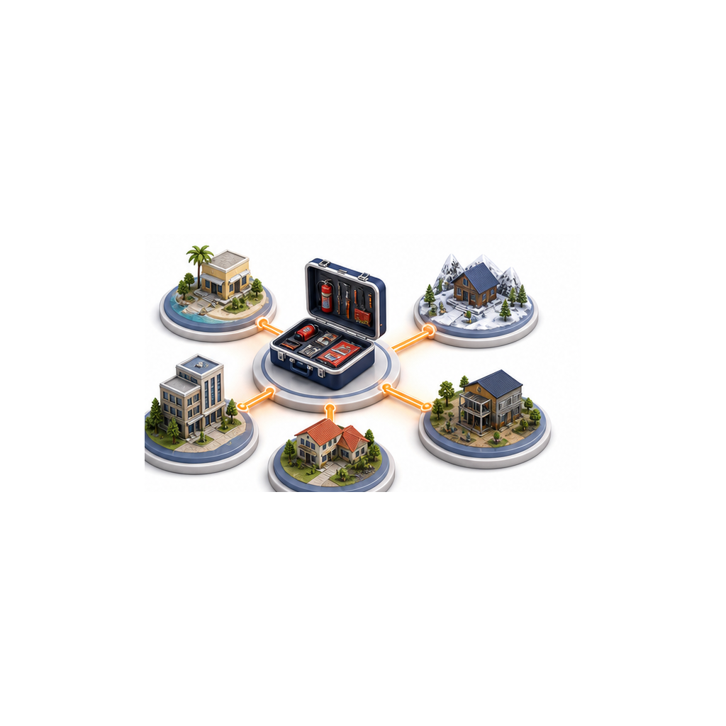 本部の仕組みと地域パートナーを結ぶ図