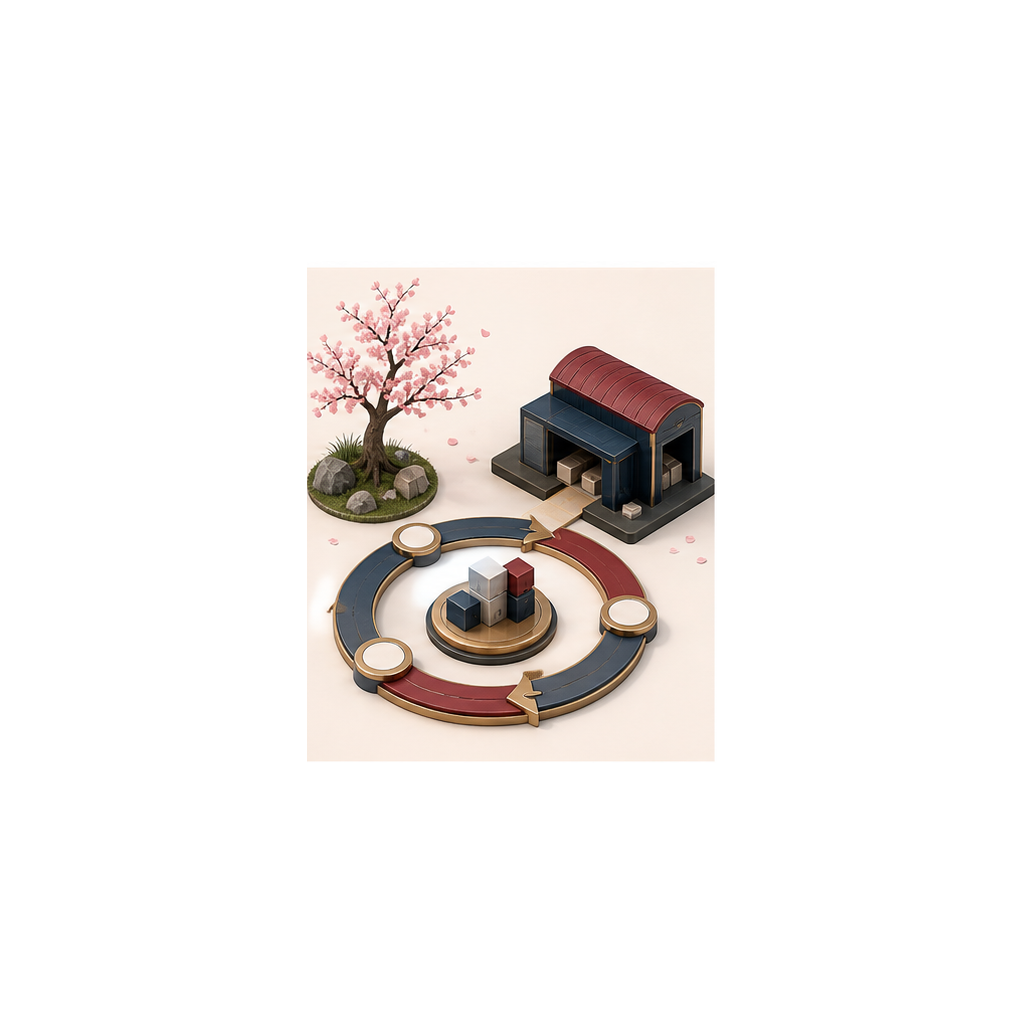 翌年の成長を確認する桜と改善循環