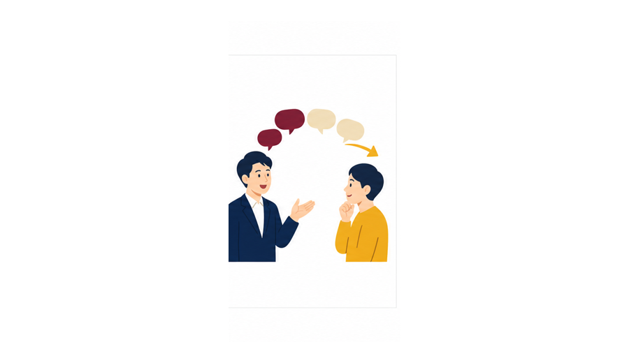 経営者の考えが候補者へ届き信頼を作る図
