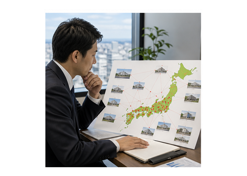 店舗数より事業基盤を見るの図