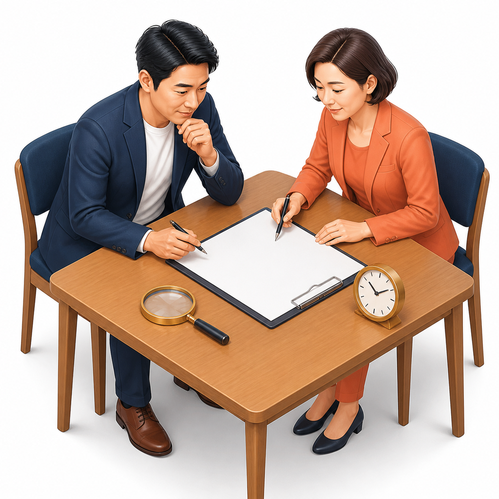 契約前に説明を受け検討時間を持つ図