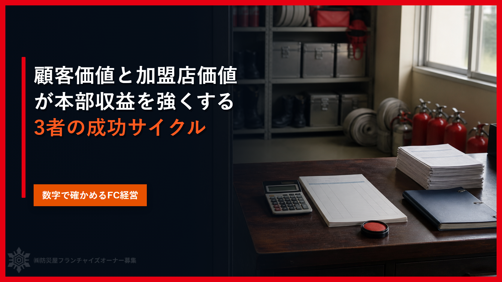 顧客価値と加盟店価値が本部収益を強くする｜３者の成功サイクル