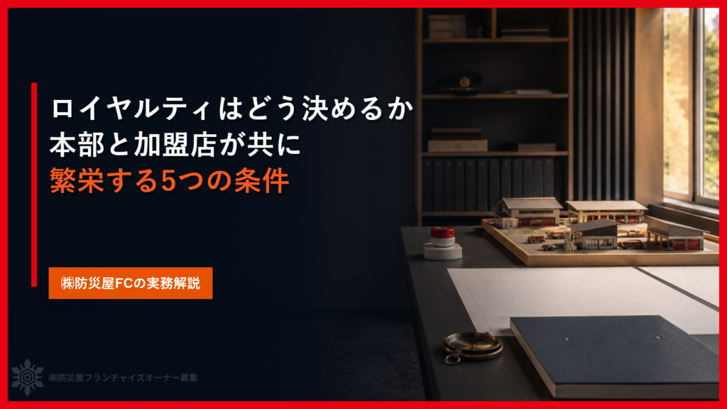 ロイヤルティはどう決めるか｜本部と加盟店が共に繁栄する5つの条件