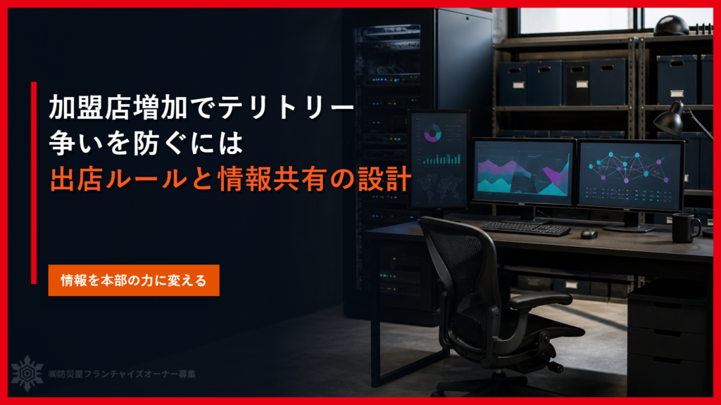 加盟店増加でテリトリー争いを防ぐには｜出店ルールと情報共有の設計