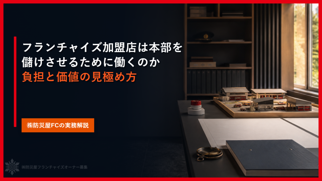 フランチャイズ加盟店は本部を儲けさせるために働くのか｜負担と価値の見極め方
