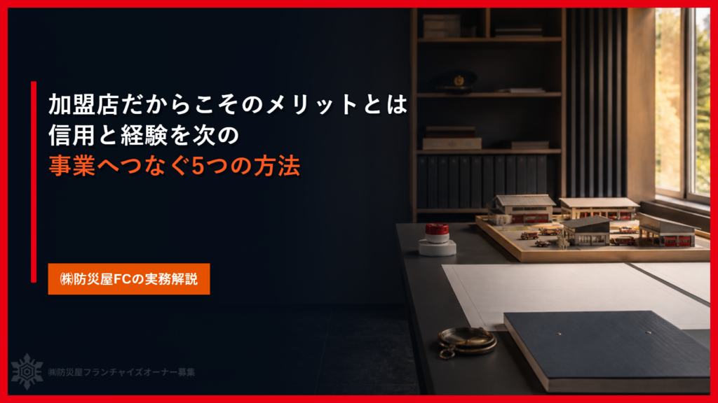 加盟店だからこそのメリットとは｜信用と経験を次の事業へつなぐ5つの方法