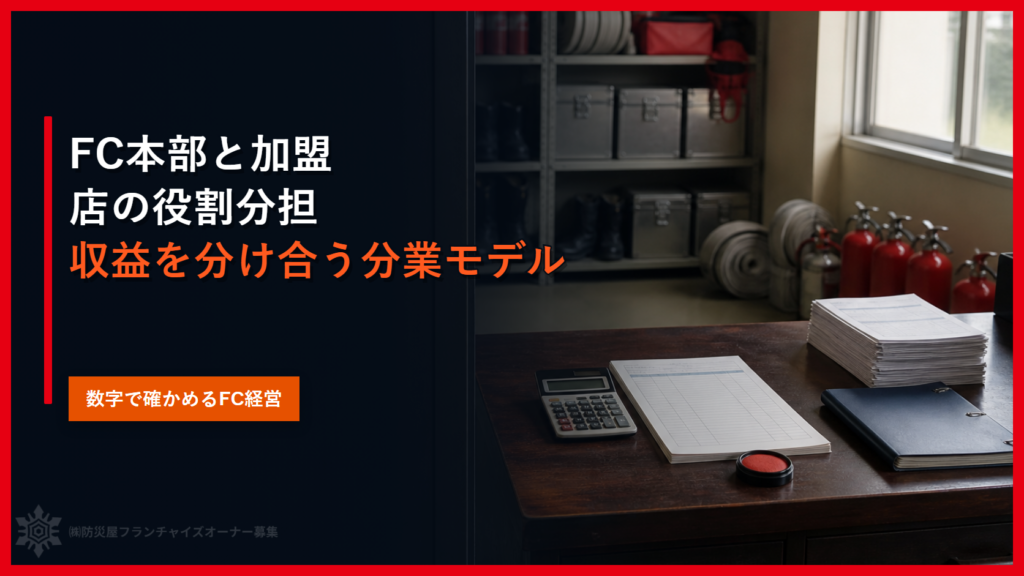 FC本部と加盟店の役割分担｜収益を分け合う分業モデル
