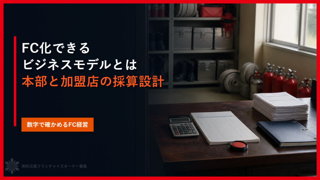 FC化できるビジネスモデルとは｜本部と加盟店の採算設計