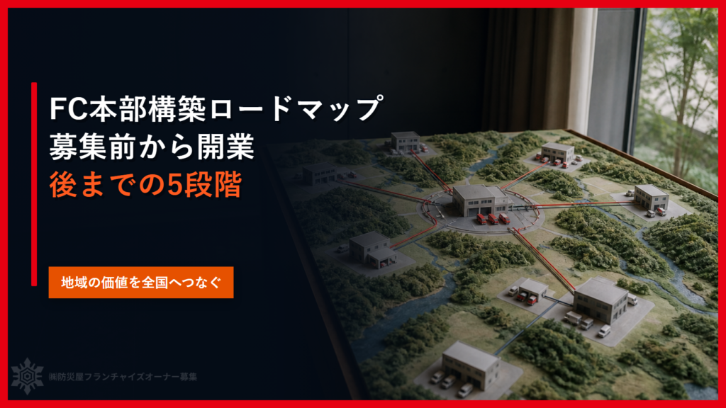 FC本部構築ロードマップ｜募集前から開業後までの5段階