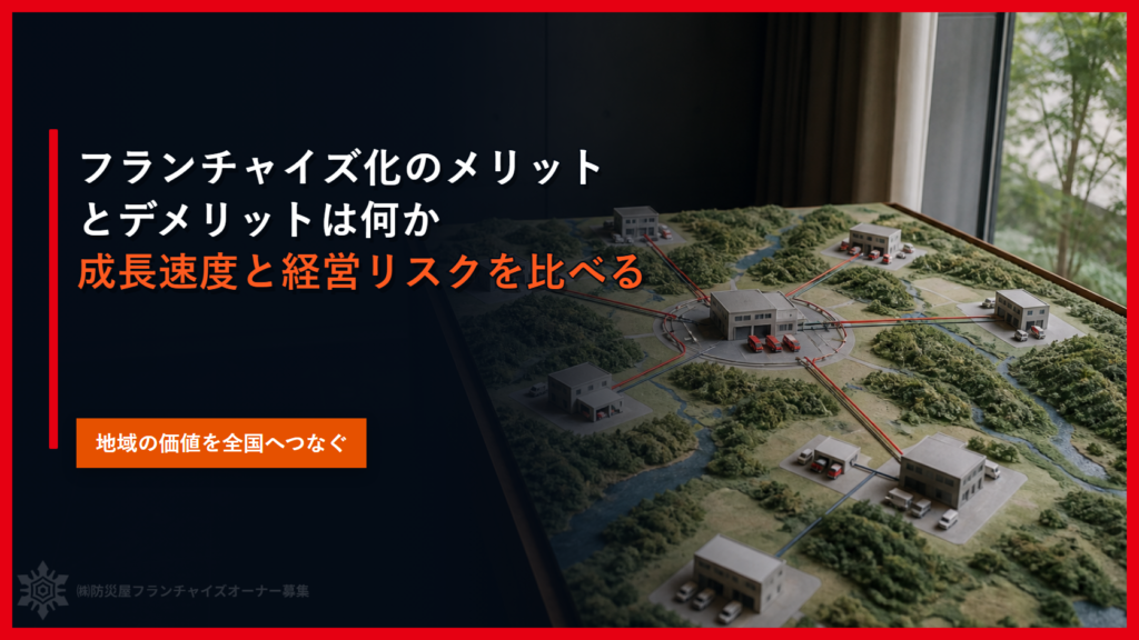 フランチャイズ化のメリットとデメリットは何か｜成長速度と経営リスクを比べる
