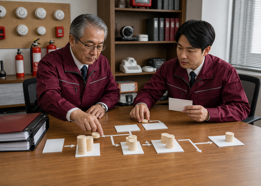 売上より営業利益の前提を見るの図