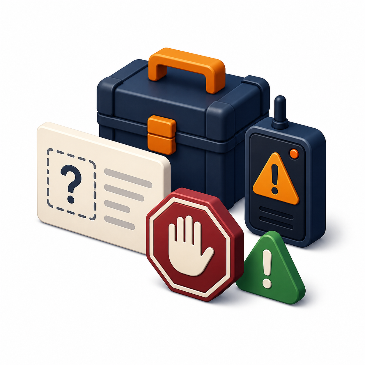 失敗しやすい場面を研修へ入れるを表すアイソメトリックアイコン