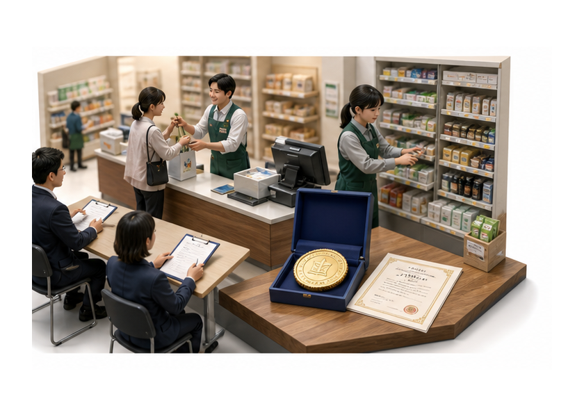 店長候補者が実務研修と認定を受ける
