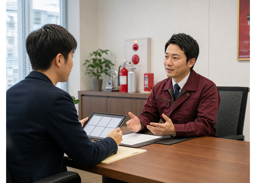 発信を読んだ候補者と対話するの図