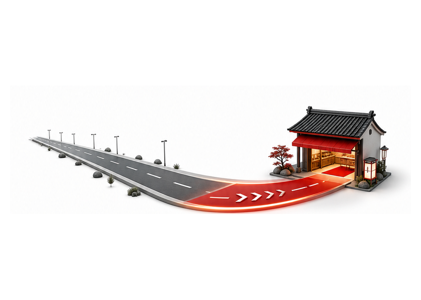長い修業期間を短い開業経路へ変える図