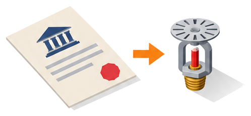 連結散水設備の告示委任のイメージ