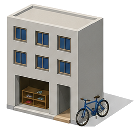 旅館業法上の簡易宿泊所は建築基準法上の特殊建築物として個別に規定されていないが設備や利用度の点で旅館と同一であるため建築基準法上は旅館に含まれるものとして取り扱われることを示したイメージ