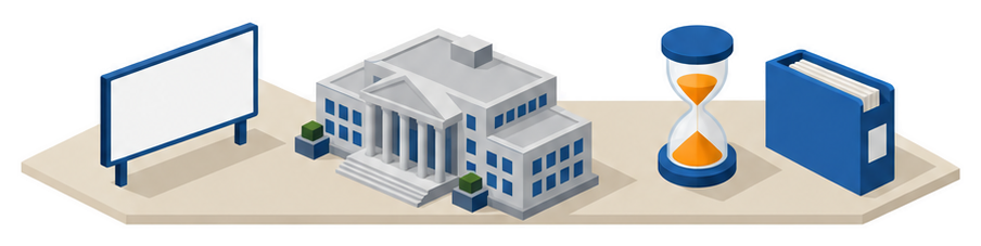 貨物船と事務所の建物と地球儀のイラスト