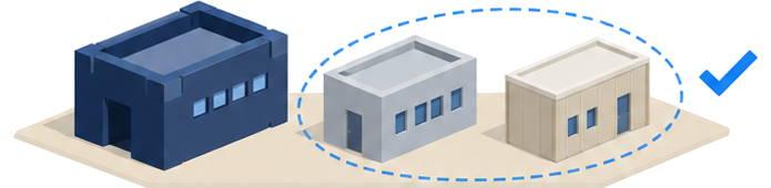 耐火構造とその他の構造に分けた建物