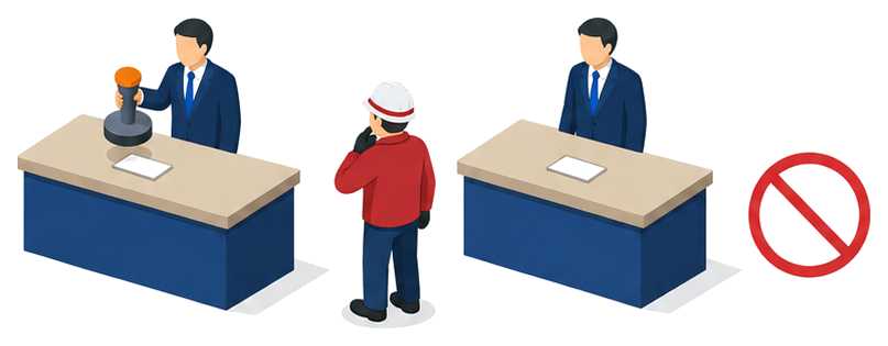免状を交付した都道府県知事だけが返納命令を出せる仕組みを表すイラスト